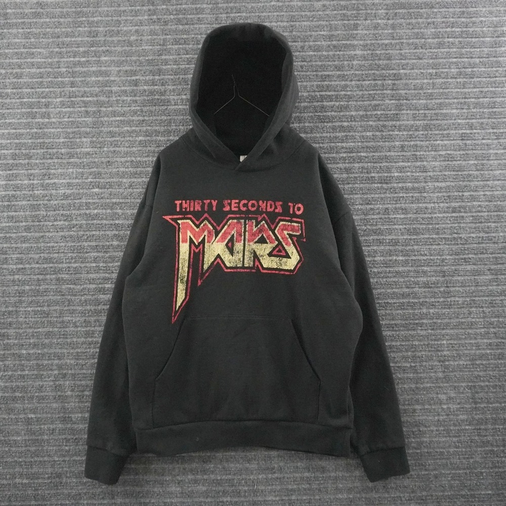 Thirty Seconds To Mars Hoodie Unisex M Black 2024 Seasons World Tour Graphic